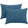 Sofa Pagalvės 2 pcs Mėlyna 70 x 50 cm Kordūrinis audinys