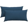 Sofa Pagalvės 2 pcs Mėlyna 80 x 40 cm audinys