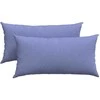 Sofa Pagalvės 2 pcs Džinsinės mėlynos 80 x 40 cm audinys