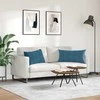 Sofa Pagalvės 2 pcs Mėlyna 80 x 40 cm Kordūrinis audinys