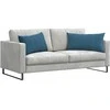 Sofa Pagalvės 2 pcs Mėlyna 80 x 40 cm Kordūrinis audinys