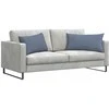 Sofa Pagalvės 2 pcs Mėlyna 80 x 40 cm Kordūrinis audinys