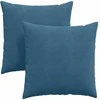 Sofa Pagalvės 2 pcs Mėlyna 80 x 80 cm Kordūrinis audinys