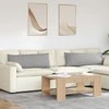 Sofa Pagalvės 2 pcs Debesų pilka 120 x 40 cm audinys