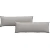 Sofa Pagalvės 2 pcs Debesų pilka 120 x 40 cm audinys