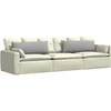 Sofa Pagalvės 2 pcs Debesų pilka 120 x 40 cm audinys