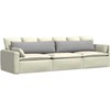 Sofa Pagalvės 2 pcs Debesų pilka 145 x 40 cm audinys