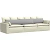 Sofa Pagalvės 2 pcs Debesų pilka 200 x 40 cm audinys