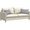 Sofa Pagalvės 2 pcs Debesų pilka 60 x 40 cm audinys
