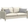 Sofa Pagalvės 2 pcs Debesų pilka 60 x 40 cm audinys