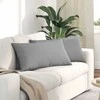 Sofa Pagalvės 2 pcs Debesų pilka 80 x 40 cm audinys