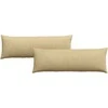 Sofa Pagalvės 2 pcs Pilkai žalia 120 x 40 cm Kordūrinis audinys