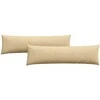 Sofa Pagalvės 2 pcs Pilkai žalia 145 x 40 cm Kordūrinis audinys