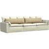 Sofa Pagalvės 2 pcs Pilkai žalia 145 x 40 cm Kordūrinis audinys