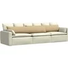 Sofa Pagalvės 2 pcs Pilkai žalia 200 x 40 cm Kordūrinis audinys