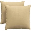 Sofa Pagalvės 2 pcs Pilkai žalia 45 x 45 cm Kordūrinis audinys
