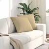 Sofa Pagalvės 2 pcs Pilkai žalia 50 x 50 cm Kordūrinis audinys
