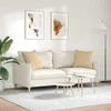 Sofa Pagalvės 2 pcs Pilkai žalia 50 x 50 cm Kordūrinis audinys