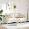 Sofa Pagalvės 2 pcs Pilkai žalia 60 x 40 cm Kordūrinis audinys