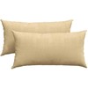 Sofa Pagalvės 2 pcs Pilkai žalia 80 x 40 cm Kordūrinis audinys
