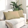 Sofa Pagalvės 2 pcs Pilkai žalia 80 x 40 cm Kordūrinis audinys