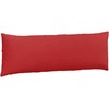 Sofa Pagalvės 2 pcs Raudona 120 x 40 cm audinys
