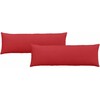 Sofa Pagalvės 2 pcs Raudona 120 x 40 cm audinys