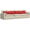 Sofa Pagalvės 2 pcs Raudona 145 x 40 cm audinys