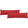 Sofa Pagalvės 2 pcs Raudona 145 x 40 cm audinys