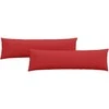 Sofa Pagalvės 2 pcs Raudona 145 x 40 cm audinys