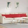 Sofa Pagalvės 2 pcs Raudona 200 x 40 cm audinys