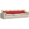 Sofa Pagalvės 2 pcs Raudona 200 x 40 cm audinys