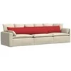 Sofa Pagalvės 2 pcs Raudona 200 x 40 cm audinys