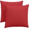 Sofa Pagalvės 2 pcs Raudona 45 x 45 cm audinys