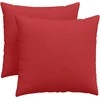 Sofa Pagalvės 2 pcs Raudona 45 x 45 cm audinys