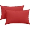 Sofa Pagalvės 2 pcs Raudona 50 x 30 cm audinys