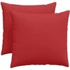 Sofa Pagalvės 2 pcs Raudona 50 x 50 cm audinys