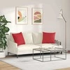 Sofa Pagalvės 2 pcs Raudona 50 x 50 cm audinys