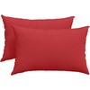 Sofa Pagalvės 2 pcs Raudona 60 x 40 cm audinys