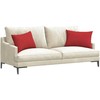 Sofa Pagalvės 2 pcs Raudona 60 x 40 cm audinys
