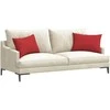 Sofa Pagalvės 2 pcs Raudona 60 x 40 cm audinys