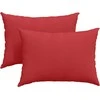 Sofa Pagalvės 2 pcs Raudona 70 x 50 cm audinys