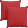 Sofa Pagalvės 2 pcs Raudona 80 x 80 cm audinys