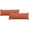 Sofa Pagalvės 2 pcs Raudona oranžinė 120 x 40 cm