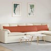 Sofa Pagalvės 2 pcs Raudona oranžinė 200 x 40 cm