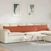 Sofa Pagalvės 2 pcs Raudona oranžinė 200 x 40 cm