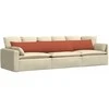 Sofa Pagalvės 2 pcs Raudona oranžinė 200 x 40 cm