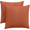 Sofa Pagalvės 2 pcs Raudona oranžinė 45 x 45 cm