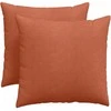 Sofa Pagalvės 2 pcs Raudona oranžinė 50 x 50 cm
