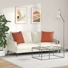 Sofa Pagalvės 2 pcs Raudona oranžinė 50 x 50 cm